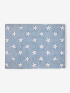 Materiais Reciclados-Têxtil-lar e Decoração-Decoração-Tapete retangular com estrelas, lavável, em algodão, da LORENA CANALS