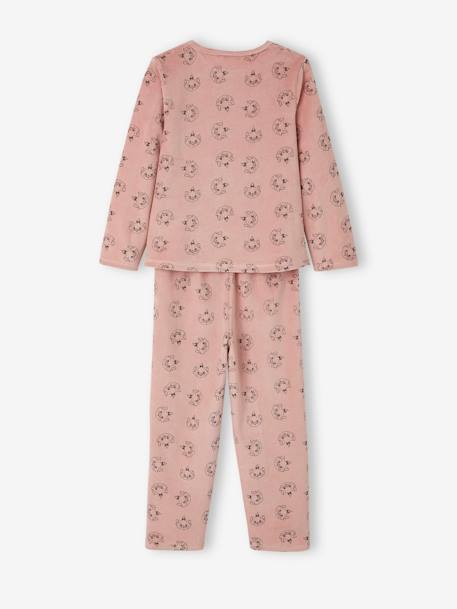 Pijama Marie dos Aristogatos da Disney®, em veludo, para criança ROSA CLARO ESTAMPADO 
