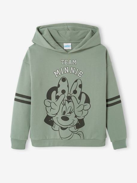Sweat Minnie da Disney® com capuz, para criança VERDE ESCURO LISO COM MOTIVO 