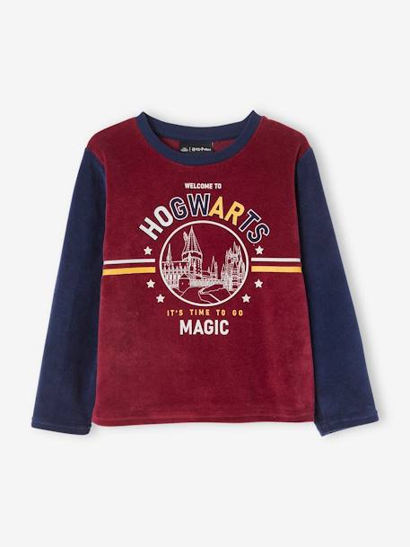 Pijama Harry Potter®, em veludo, para criança AZUL ESCURO LISO COM MOTIVO 