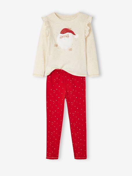 Conjunto de Natal, pijama + meias de menina  