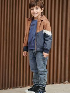 Menino 2-14 anos-Blusão tipo corta-vento colorblock, para menino