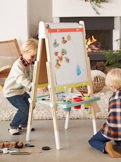 Toda a Seleção-Brinquedos-Atividades artísticas-Quadros, desenho e pintura-Quadro Montessori, dobrável e regulável em altura, 3 em 1, em madeira FSC®