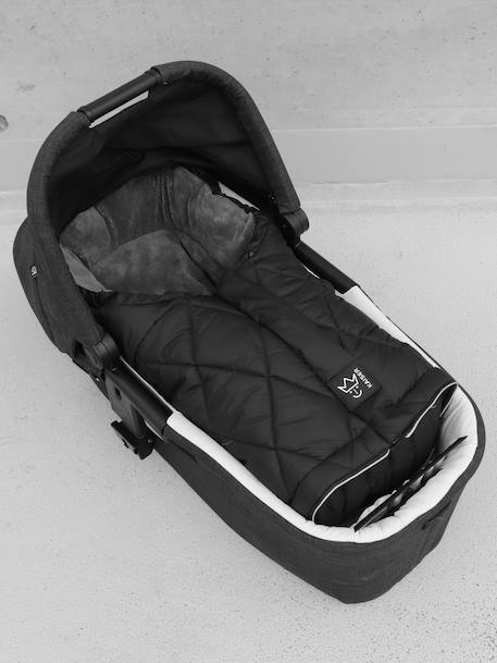 Capa para carrinho de bebé, 2 em 1, Moony KAISER antracite+castanho+preto 