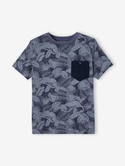 T-shirt com motivos gráficos de mangas curtas, para menino