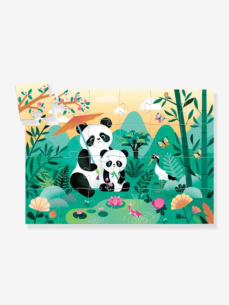 Puzzle de 24 peças Léo, o panda, da DJECO branco 