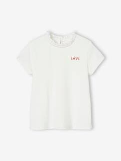 Menina 2-14 anos-T-shirt de mangas curtas, personalizável, para menina