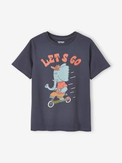Menino 2-14 anos-T-shirt com animal engraçado, para menino