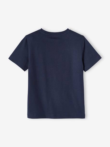 T-shirt dinossauro, para menino azul-noite+bege 