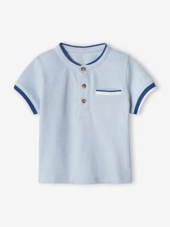 Bebé 0-36 meses-T-shirts-T-shirts-Polo em malha piqué, para bebé