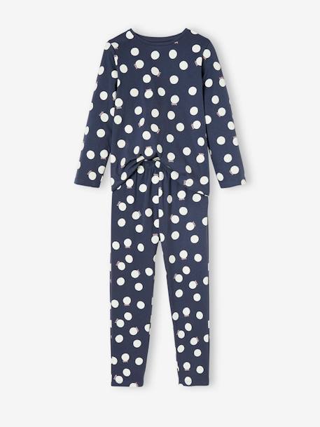 Pijama às bolas, para menina marinho 