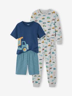 Menino 2-14 anos-Pijamas-Lote de 2 pijamas estaleiro, para menino
