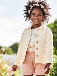 Menina 2-14 anos-Casacos, blusões-Casacos-Casaco em bordado inglês, para menina