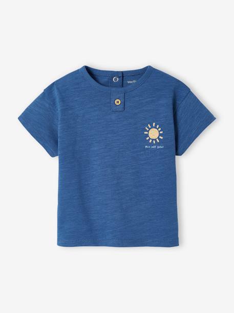Lote de 2 T-shirts 'sol' de mangas curtas, para bebé azul-rei 