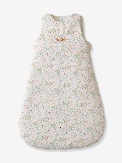 Têxtil-lar e Decoração-Roupa de cama bebé-Saco de bebé sem mangas, Florzinhas, personalizável