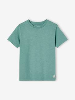 T-shirt personalizável, de mangas curtas, para menino