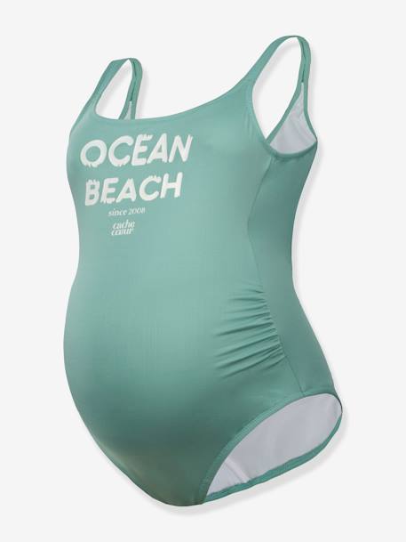 Fato de banho para grávida, Ocean Beach da CACHE COEUR verde 