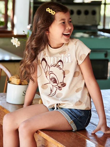 T-shirt Bambi da Disney®, mangas curtas, para criança bege mesclado 