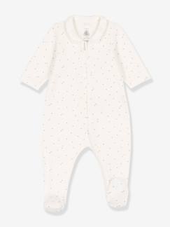 Bebé 0-36 meses-Pijama com fecho, em algodão bio, da PETIT BATEAU