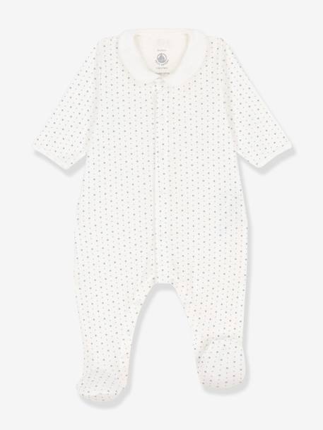 Pijama em algodão bio, Petit Bateau branco 