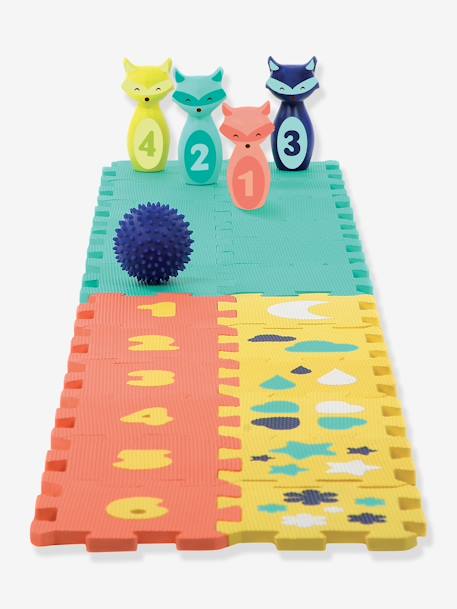 Brinquedo de atividades, tapete de bowling e formas, da LUDI multicolor 