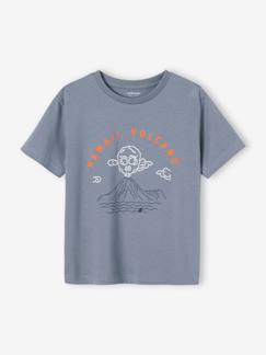 T-shirt com paisagem e detalhes em relevo, para menino