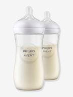 Lote de 2 biberões de 330 ml, da Philips AVENT Natural Response transparente 