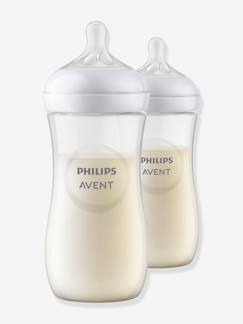 Puericultura-Alimentação Bebé-Biberões, acessórios-Lote de 2 biberões de 330 ml, da Philips AVENT Natural Response