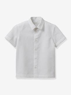 Menino 2-14 anos-Camisas-Camisa da CYRILLUS, em linho e algodão, para menino