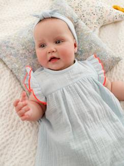 Bebé 0-36 meses-Vestido e fita com laço, para bebé