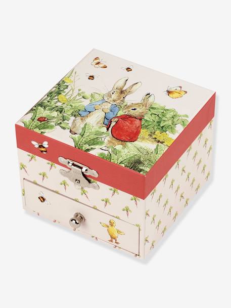 Caixa de música em forma de cubo, Peter Rabbit - TROUSSELIER vermelho estampado 