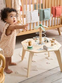 Brinquedos-Primeira idade-Primeiras manipulações-Mesa com várias atividades Hanói, em madeira FSC®
