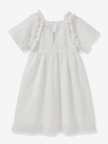Vestido Simone - Coleção Festas e Casamentos, da CYRILLUS branco 