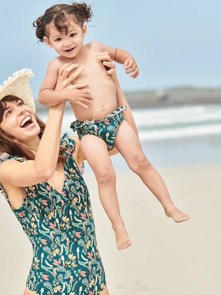 Cuecas de biquíni estampadas, para bebé menina-Bebé 0-36 meses-Vertbaudet