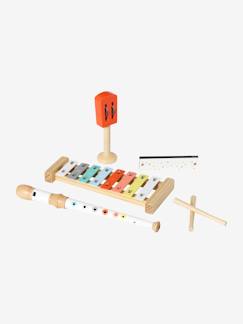 Brinquedos-Conjunto de 4 instrumentos musicais, em madeira FSC®