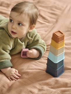 -Torre de cubos Montessori, em silicone