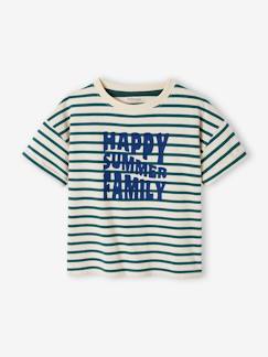 Menina 2-14 anos-T-shirts-T-shirts-T-shirt de criança, estilo marinheiro, coleção cápsula família