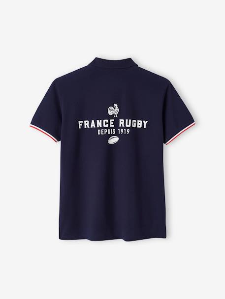 Polo de mangas curtas France Rugby®, para adulto marinho 