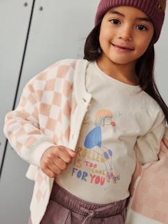 Menina 2-14 anos-T-shirts-Camisola girly, com detalhes fantasia, para menina