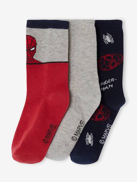 Lote de 3 pares de meias, Marvel® Homem-Aranha vermelho 