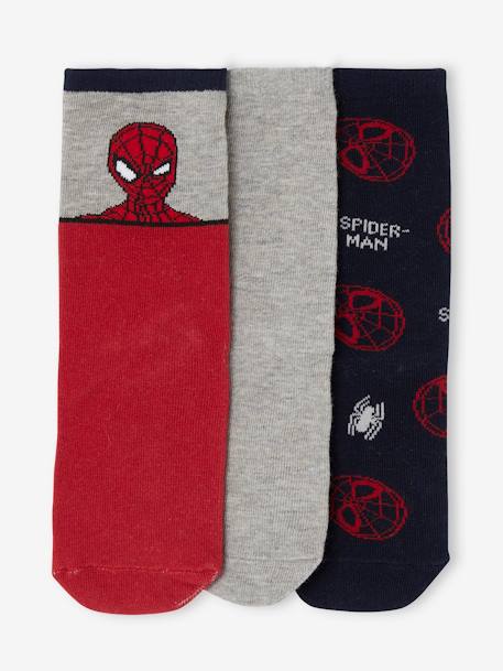 Lote de 3 pares de meias, Marvel® Homem-Aranha vermelho 