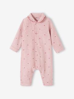 Bebé 0-36 meses-Pijamas, babygrows-Pijama com abertura à frente, em algodão, para bebé menina
