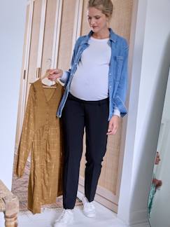 Roupa grávida-Calças-Calças cigarette, faixa sem costuras, para grávida