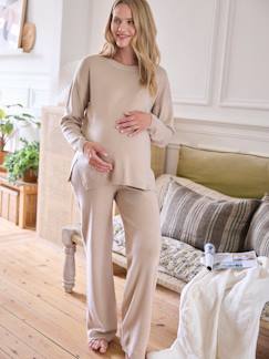 Roupa grávida-Pijamas, homewear-Conjunto homewear de 2 peças, para grávida