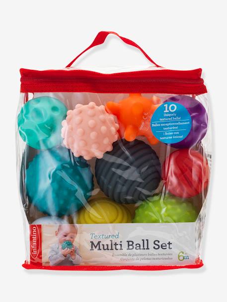 Conjunto de 10 bolas suaves sensoriais - INFANTINO multicolor 