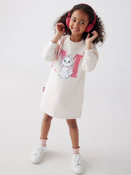 Vestido estilo sweat Marie dos Aristogatos da Disney®, para criança rosa-pálido 