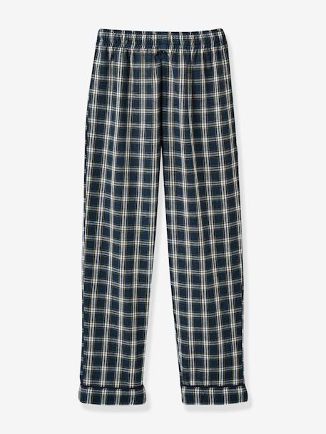 Pijama clássico, Vichy da CYRILLUS, para menino quadrados azuis 