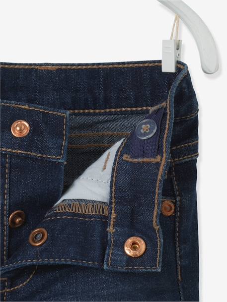 Jeans direitos, para bebé menino Ganga brut+AZUL ESCURO DESBOTADO 