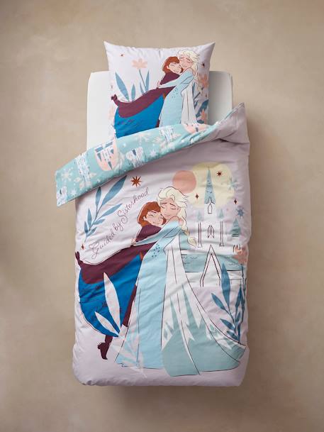 Conjunto capa de edredon + fronha de almofada para criança, Disney® Frozen cru 