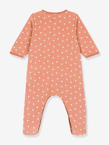 Pijama estampado, em veludo, para bebé, da Petit Bateau castanho estampado 